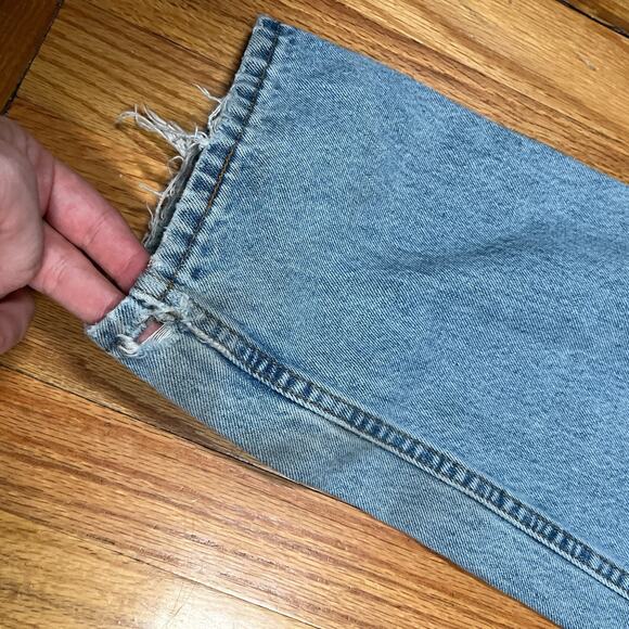 Vintage Levis 560 Jeans Mens 33x33 Blue Loose Tapered Orange Tab USA Made 90s - Picture 12 of 12